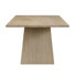 Ensemble de table de salle à manger 7 pièces avec chaises rembourrées et dossier en rotin Oveson