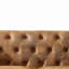 Canapé en tissu 66 po Chesterfield ‌Tech, canapé à accoudoirs roulés en tissu High-Tech, canapé rembourré de style Mid-Century moderne, canapé 2 places-1566190413