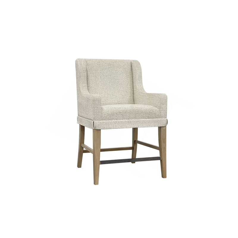 Tabouret de comptoir rembourré - Cajou (ensemble de 2), Havane clair
