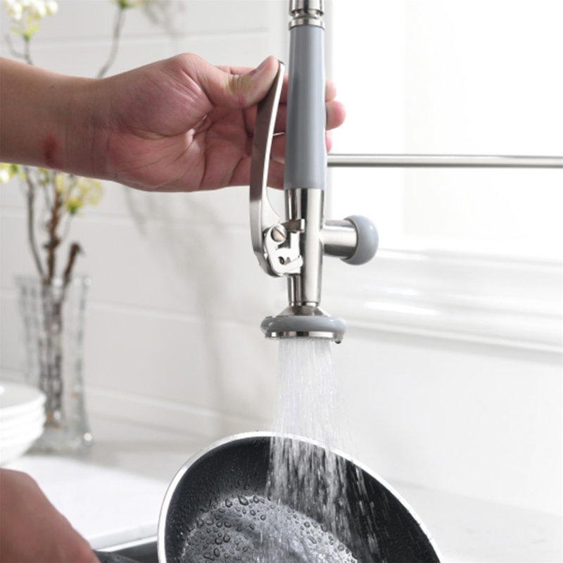 Kitchen Faucet Pull Down Sprayer Brushed Nickel,Single Handle Kitchen Sink Faucet