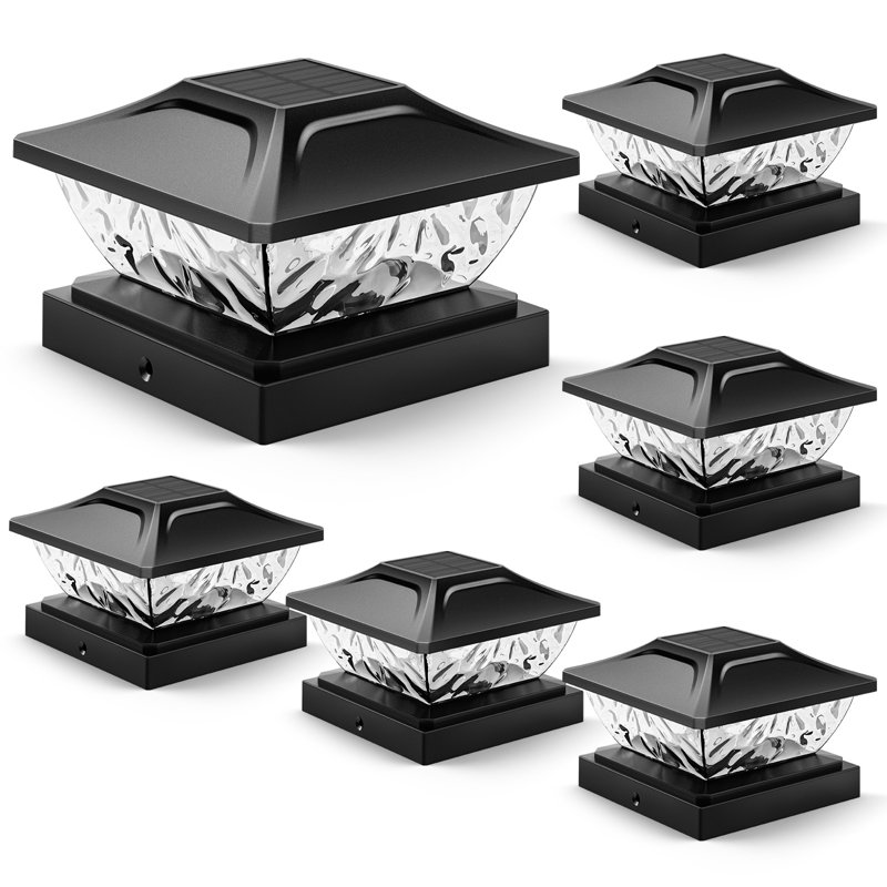 Poteau solaire pour clôture 3,5 x 3,5 x 4 x 4,5 x 4,5 5 x 5