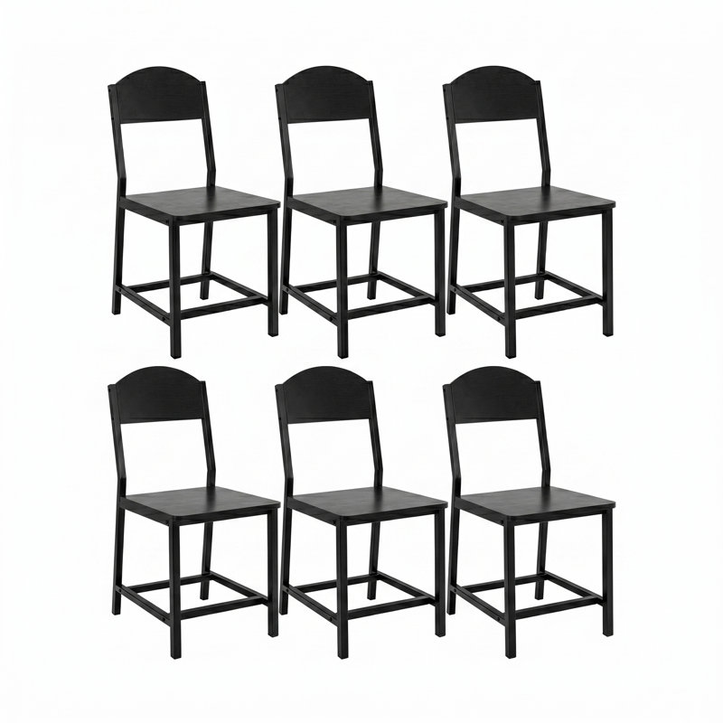 Chaise d'appoint de salle à manger Archy, 6, Black