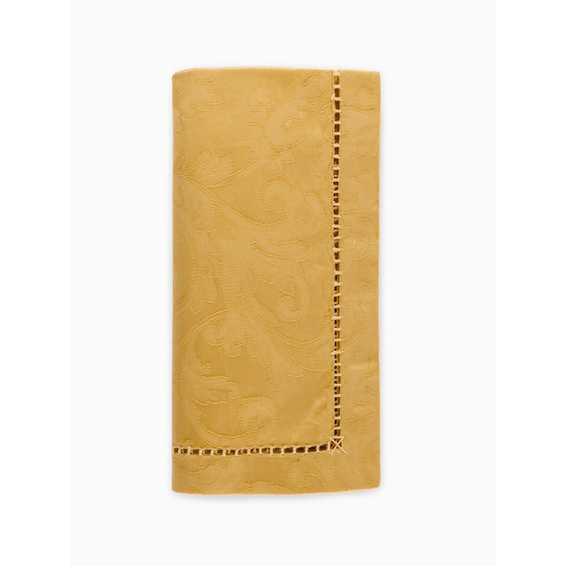 Acanthus Cotton Napkins, Gold