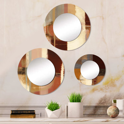 Ellord Metal Round Mirror