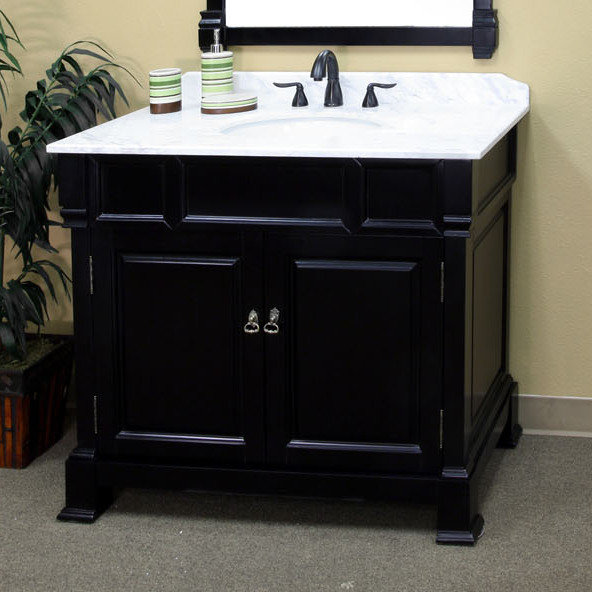 Ensemble de meuble-lavabo simple 42 po Lollis, Espresso