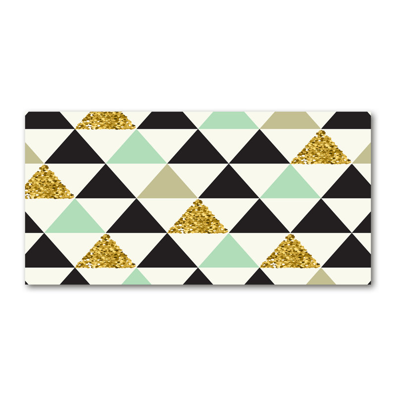 Colorful Triangles - Wrapped Canvas Print, 60cm H x 120cm W