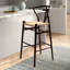 Tabouret de bar / de comptoir en bois massif Fairbanks-869017181-869017177-869017176