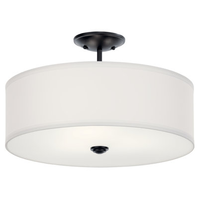 Plafonnier semi-encastré 3 lumières 18 po Hopedale