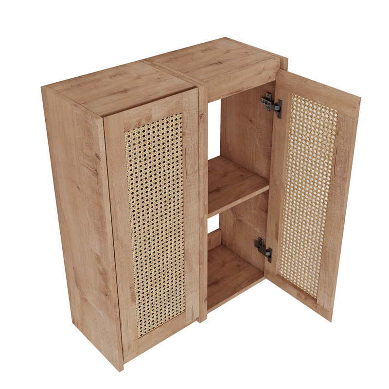 Modern Bathroom Side Cabinet with Spacious Storage and Soft Closing Doors, Perfect for Organized and Stylish Bathrooms.