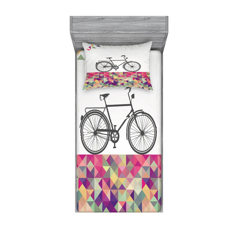 Microfiber Sheet Set, Twin Sheet Set with Fitted Sheet