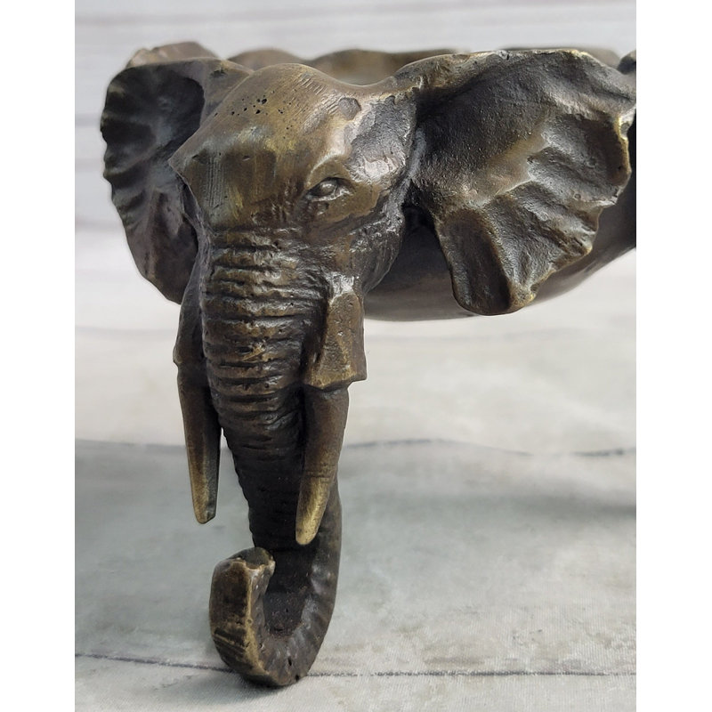 Cendrier en bronze bronze éléphant