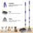 Dog Pooper Scooper With Tray & Rake – Adjustable Long Stainless Steel Handle, Easy Pet Waste Removal-125901903