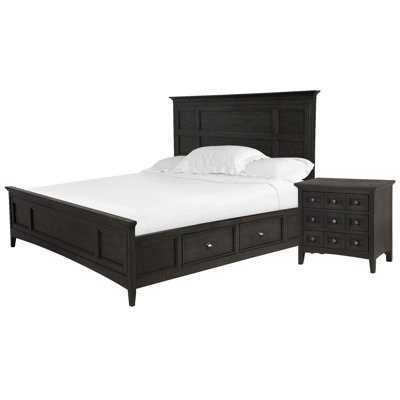 Sarenac Queen Panel Storage Bed With Nightstand