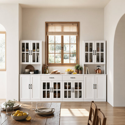 71'' X 94.5'' Kitchen Pantry With Bookcases