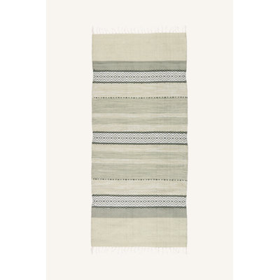 Runner Puck Striped Hand Woven Area Rug