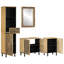 Nelsonville Solid Wood Freestanding Bathroom Storage Furniture Set