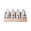  Dolomite 7.75 in. White Halloween Pearlescent Ghost Figurine In Display Set of 12