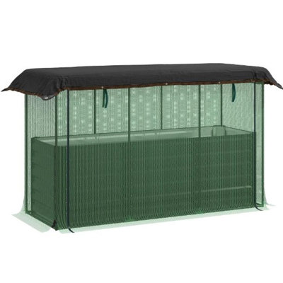 Galvanized Steel Planter Box (Dark Green)