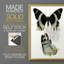 Papillons bleus antiques I - impression encadrée de qualité supérieure - prête à être accrochée - aucun clou requis - aucun clou requis-89008824-89008827
