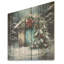 Green Christmas Winter II - impression sur bois-811330610