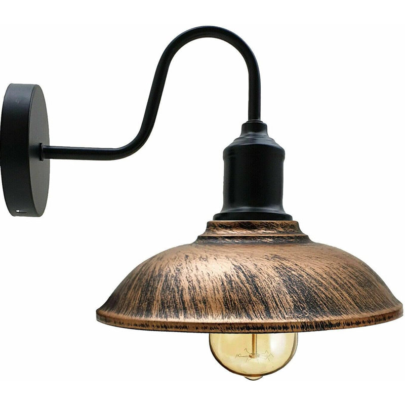 Alphonzia Armed Sconce, Brushed Copper