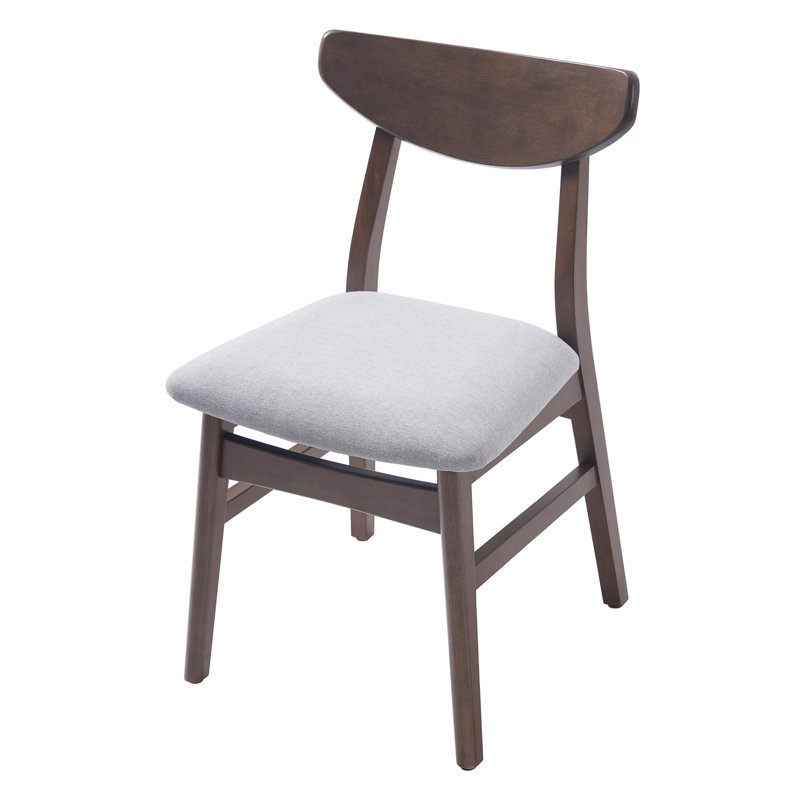Chaises scandinaves modernes - Dossier en bois courbé, pour salon, salle à manger, montage facile, ensemble de 4, Brown, 4