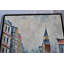"Urban Dream", peinture sur toile encadrée City Street Art 61 po x 41 po