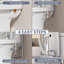 Vaporisateur de bidet, jet doux et jet, débit d'eau réglable, acier inoxydable résistant aux fuites, tuyau de 59 po-122065002
