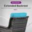 Chaises de patio pivotantes en osier et rotin-247943700