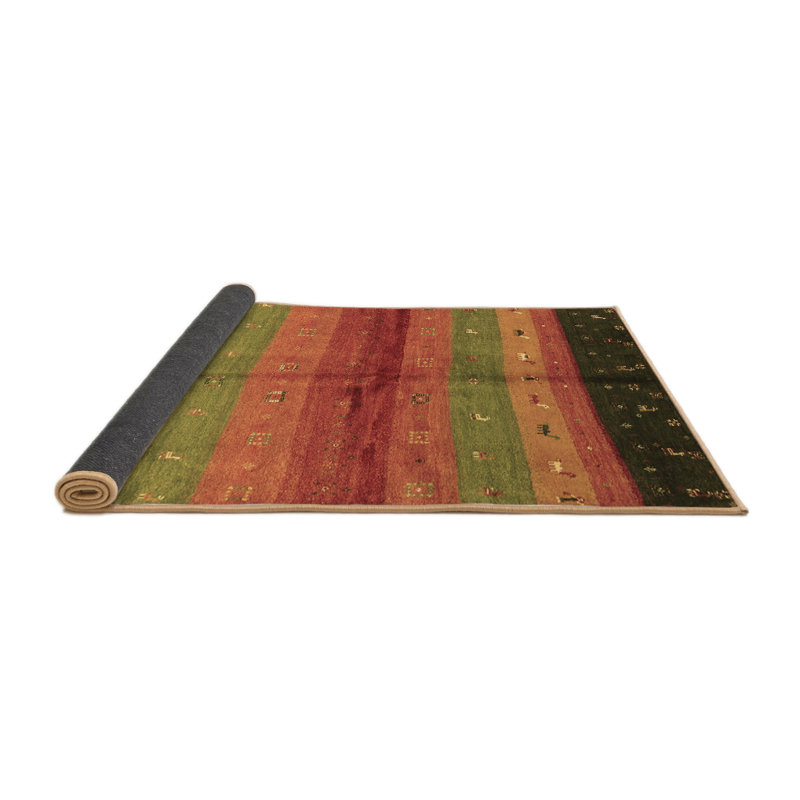 Earsie Striped Indoor Rug, Round 7'