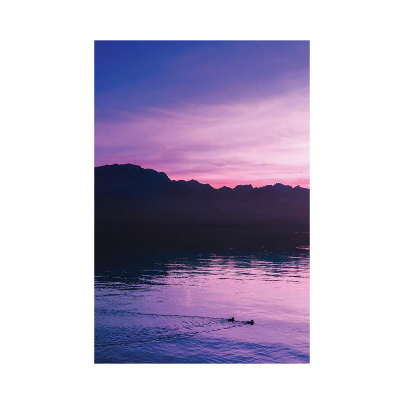 Dusk And Ducks by Beli - Wrapped Canvas Print, 66.04 cm H x 45.72 cm W x 1.91 cm D
