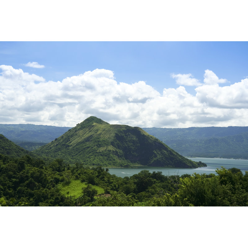 Taal Volcano Crater Lake Tagaytay Philippines by Simongurney - Wrapped Canvas Print, 30cm H x 46cm W x 3.8cm D