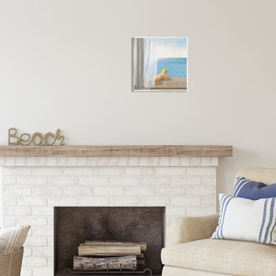 «Dog In Coastal Window On MDF» par James Wiens