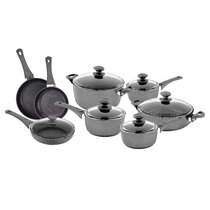 Saflon Stainless Steel Tri-Ply Capsulated Bottom 8 Piece Cookware Set, Induction