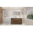 Hardy 59.05 " W Wall Mounted Wall Mounted Single Double Single Vanity Bathroom Vanity With Acrylic Top-2065502376