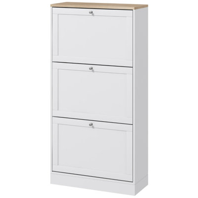 Modern Shoe Cabinet – Easy-clean Space-saving For Entryway/apartment/home Storage Essential