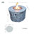Terraflame Round Faux Wood Fire Pit Table For Outdoor Use