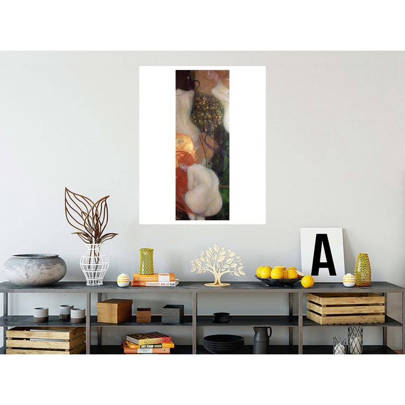 «Goldfish» par Gustav Klimt - Estampe numérique, H 40 po x l 32 po