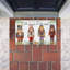 Tapis de porte d'extérieur imprimé Nuts About Christmas, par Kim Allen, 18 po x 30 po