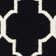Rodgers Hand Woven Flat Weave Wool/Cotton Geometric Rug in Black/Ivory
