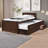 Twin Platform Bed W/ Trundle And Drawers (Fully Slated)-1587924577