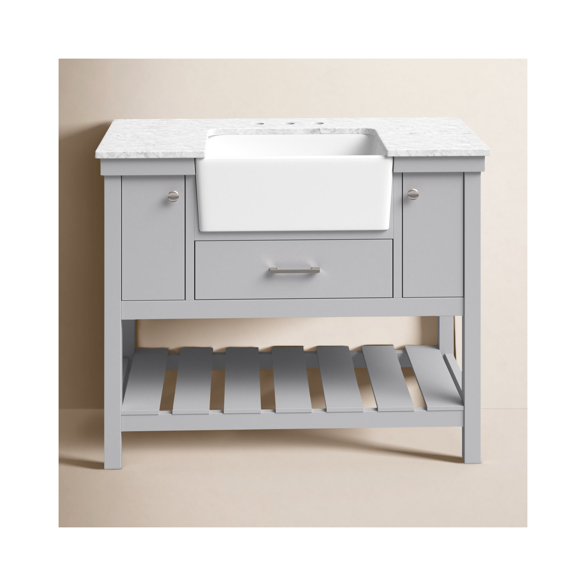 Pelaghia 42'' Single Bathroom Vanity, Gray