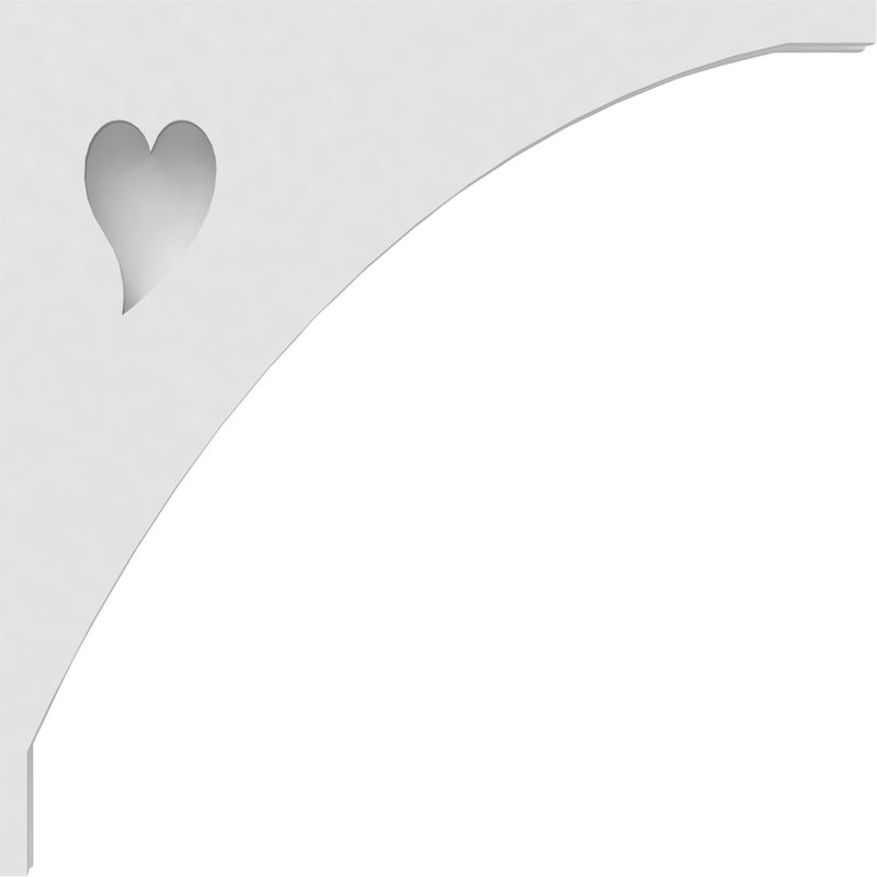 Corbeau en PVC de qualité architecturale Winston, H 14 po x l 14 po x P 1,875 po
