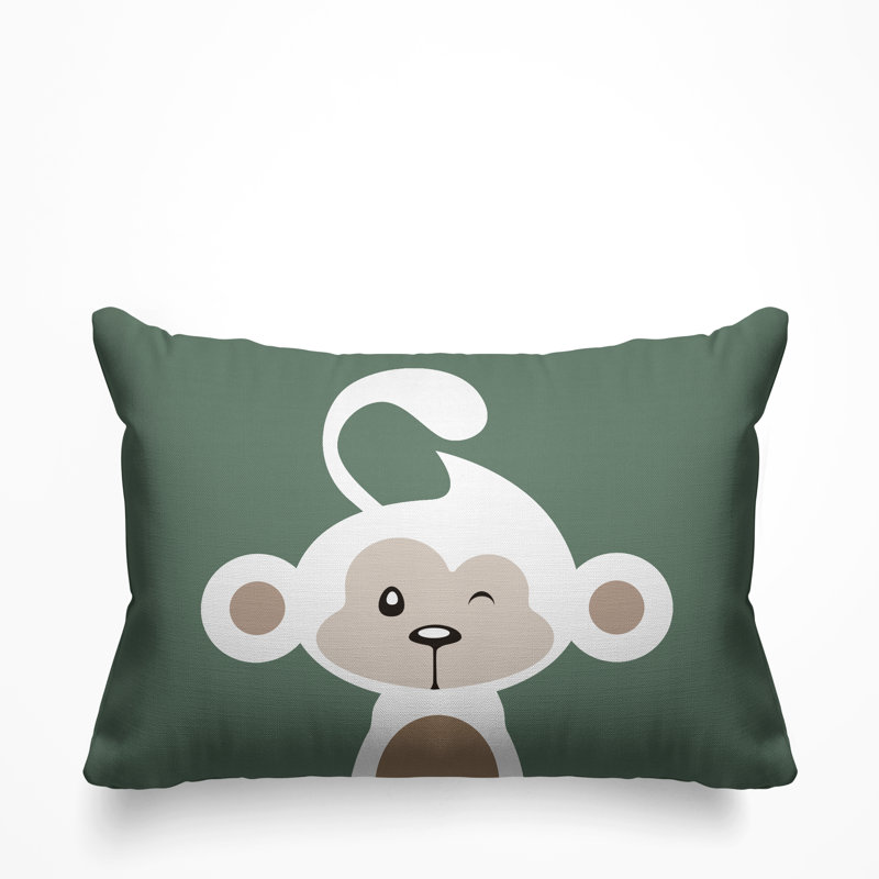 Coussin intérieur Ollie, Émeraude, 14 po x 20 po, Rectangle