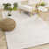 Dieks Cream Geometric Recycled P.E.T. Living Room Carpet