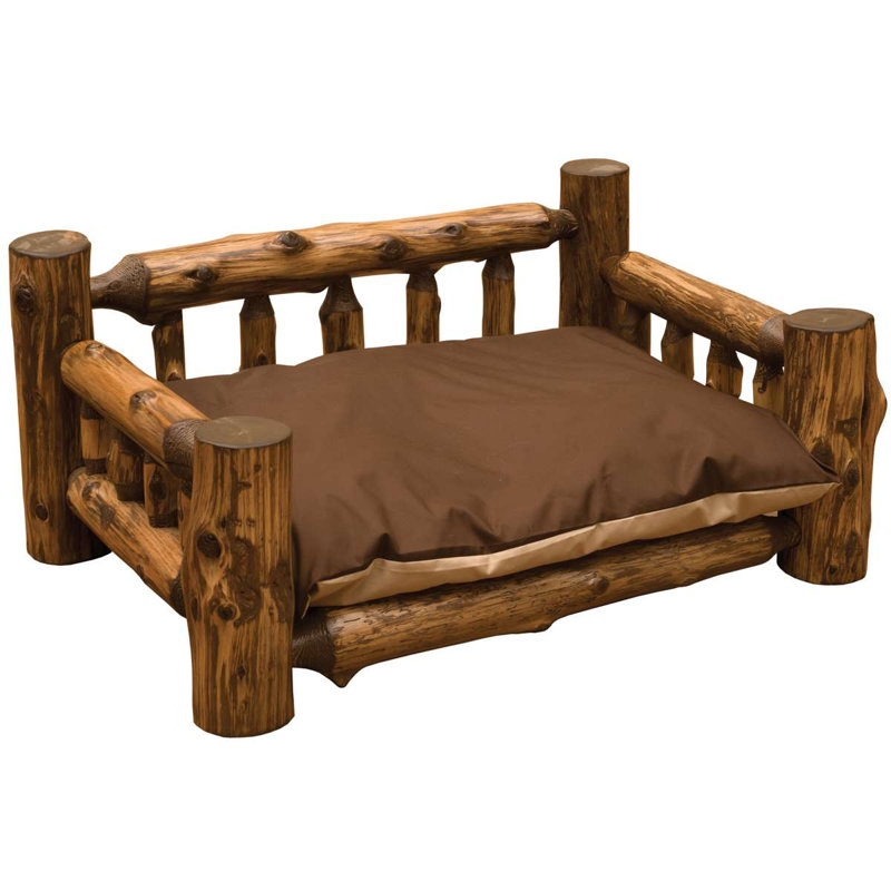 Lit pour chien Fireside Lodge Cedar, Finition rétro