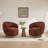 Modern Swivel Barrel Chairs With Wood Base-60020971