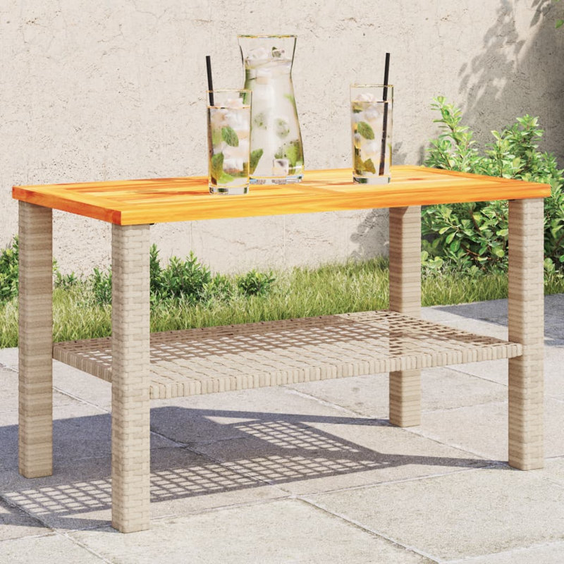 Nooralam Metal Outdoor , cm W cm D, 42cm H x 38cm W x 70cm D, Beige