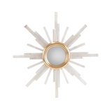Selenite Starburst Stone Wall Mirror