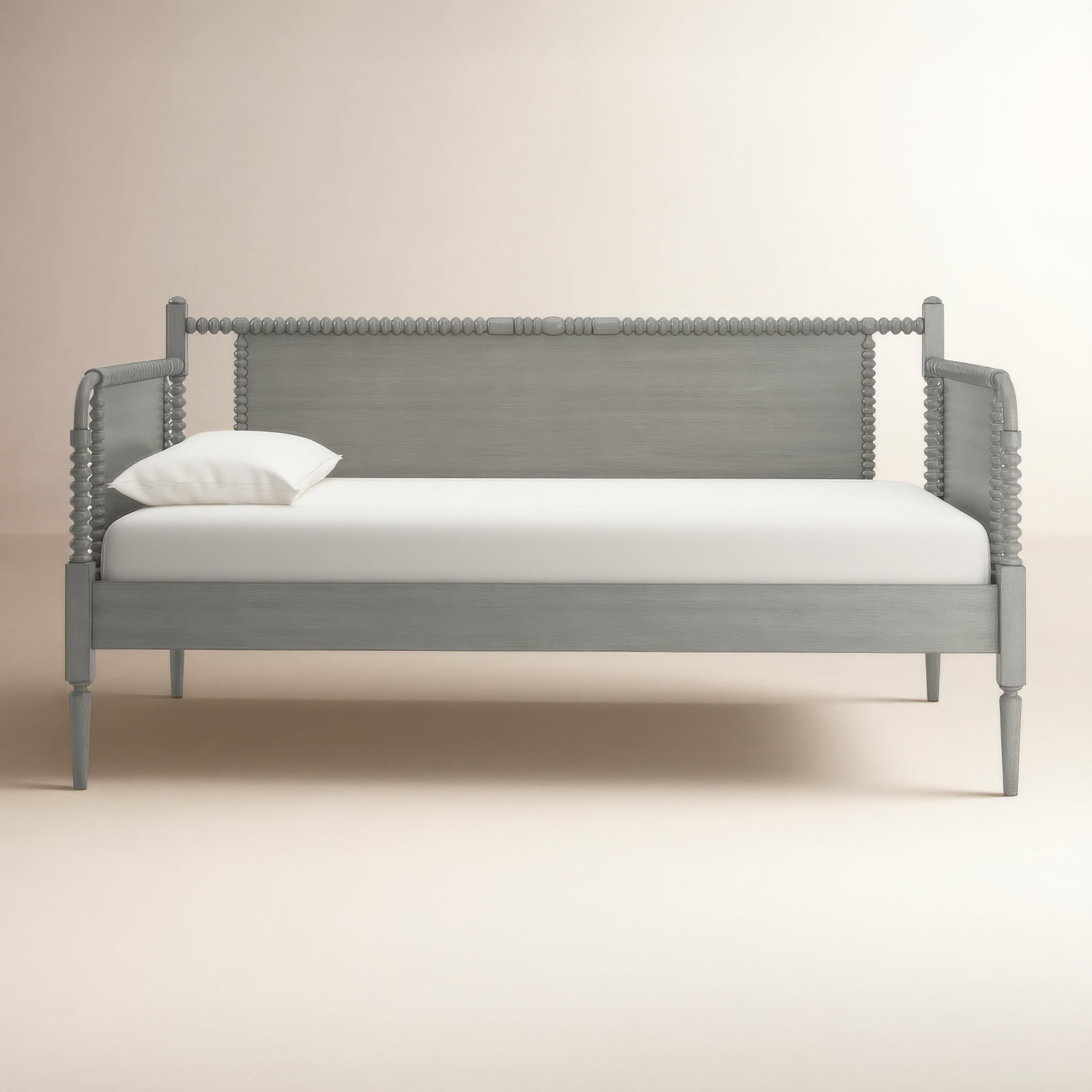 Delaria Turned Leg Daybed - Twin, Antique Gray